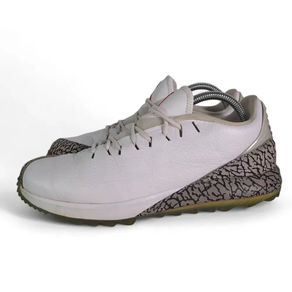 Jordan ADG 'White‎ Cement' Spikeless Golf Shoes AR7995-100 Men's 8.5